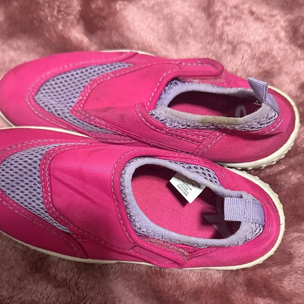 Vibrant Pink and Purple Kids Sneakers